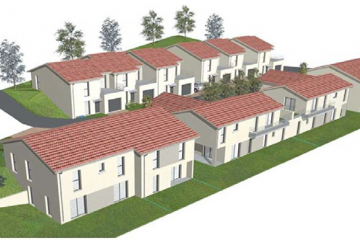 Construction d’un ensemble de 16 maisons individuelles groupées « Les Terrasses de Montferrat »
